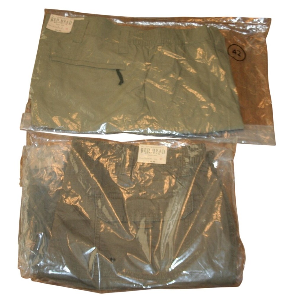 RedHead Mens Cargo Shorts Size 42 Bundle Stanley Canvas & Nylon Olive Utility - Picture 2 of 4